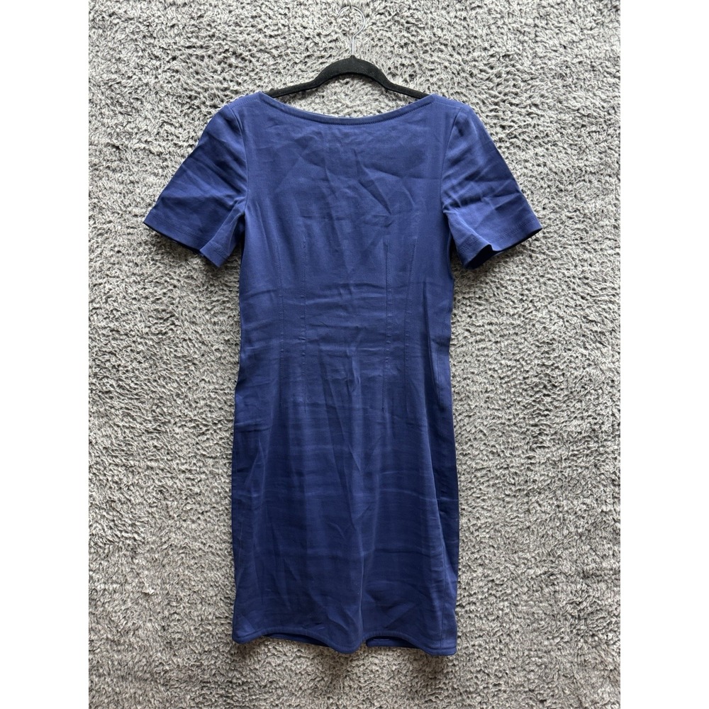 Lanvin Este 2013 Blue Short Sleeve Sheath Dress Size 38